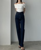 【ジュノア/JUNOAH】のLouere ハイウエストストレートデニム ワンウォッシュ|ID: prp329100004567093 ipo3291000000032604460