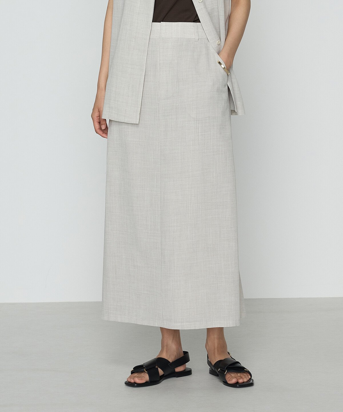 【コムサ/COMME CA】のシアーボイル スカート インテリア・キッズ・メンズ・レディースファッション・服の通販 founy(ファニー) 　ファッション　Fashion　レディースファッション　WOMEN　スカート　Skirt　シンプル　Simple　ジャケット　Jacket　フレア　Flare　ポケット　Pocket　マーメイド　Mermaid　無地　Plain Color　エレガント 上品　Elegant　07:亜麻|ID: prp329100004567130 ipo3291000000032301392