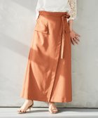 【ルクールブラン/le.coeur blanc】の《手洗い可能》ラップライクフレアスカート オレンジ|ID: prp329100004567158 ipo3291000000032301783