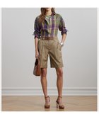 【ラルフローレン/RALPH LAUREN】のリラックス フィット チェック リネン シャツ 500パープル|ID: prp329100004567159 ipo3291000000032301787