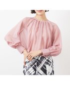 【ミッシェルクラン/MICHEL KLEIN】のボリュームスリーブシアーブラウス(WEB限定カラーあり) ピンク|ID: prp329100004567162 ipo3291000000032301806