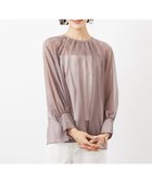 【ミッシェルクラン/MICHEL KLEIN】のボリュームスリーブシアーブラウス(WEB限定カラーあり) ブラウン|ID: prp329100004567162 ipo3291000000032301807