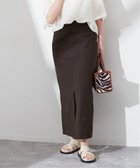 【ジャーナルスタンダード レサージュ/journal standard L'essage】の《追加》バイオリネンストレッチタイトスカート 人気、トレンドファッション・服の通販 founy(ファニー) ファッション Fashion レディースファッション WOMEN スカート Skirt 2025年 2025 2025春夏・S/S Ss,Spring/Summer,2025 thumbnail ブラウン|ID: prp329100004567199 ipo3291000000032302302