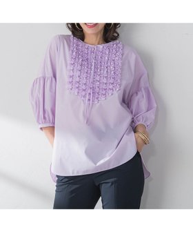 【ビアッジョブルー/Viaggio Blu】のフロントフリルブラウス≪洗濯機で洗える≫ 人気、トレンドファッション・服の通販 founy(ファニー) ファッション Fashion レディースファッション WOMEN トップス・カットソー Tops/Tshirt シャツ/ブラウス Shirts/Blouses スキッパー Skipper エレガント 上品 Elegant 夏 Summer 春 Spring S/S・春夏 Ss・Spring/Summer 洗える Washable |ID:prp329100004567217