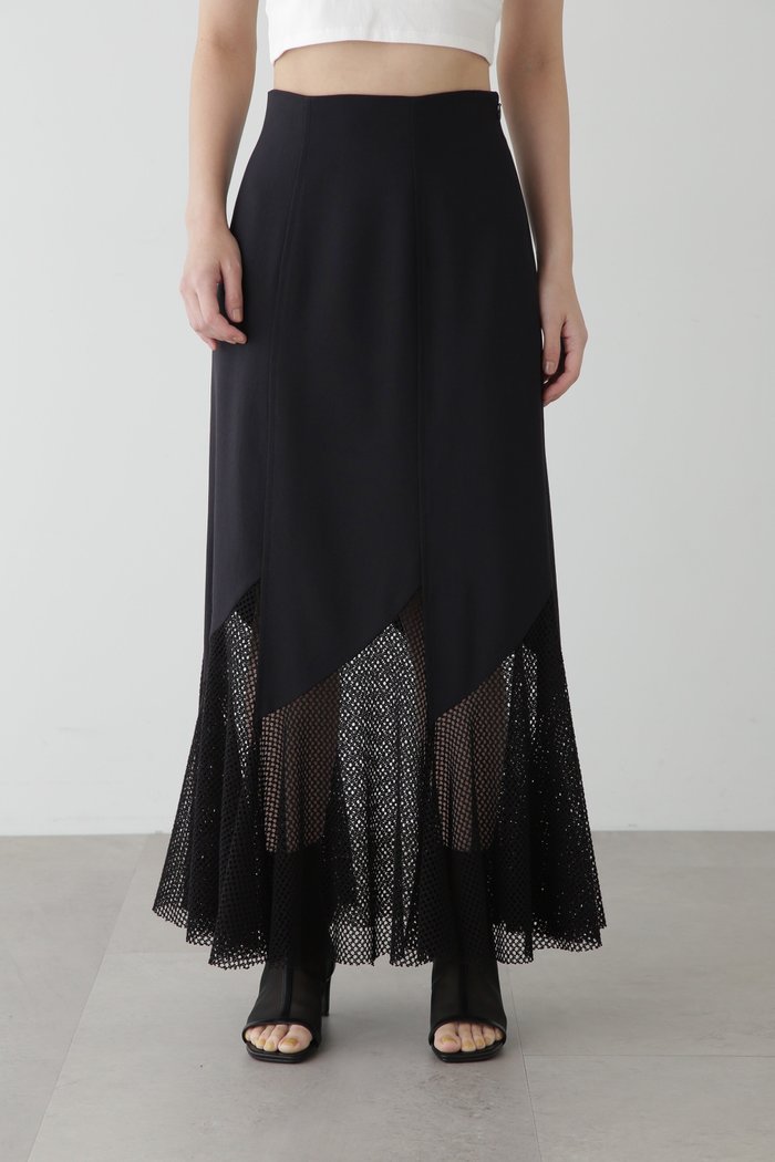 【ジルスチュアート/JILL STUART】のメッシュミックススカート インテリア・キッズ・メンズ・レディースファッション・服の通販 founy(ファニー) https://founy.com/ ファッション Fashion レディースファッション WOMEN スカート Skirt オックス Ox ストレッチ Stretch メッシュ Mesh |ID: prp329100004567218 ipo3291000000032302602