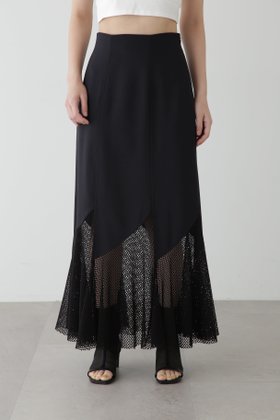 【ジルスチュアート/JILL STUART】のメッシュミックススカート 人気、トレンドファッション・服の通販 founy(ファニー) ファッション Fashion レディースファッション WOMEN スカート Skirt オックス Ox ストレッチ Stretch メッシュ Mesh |ID:prp329100004567218