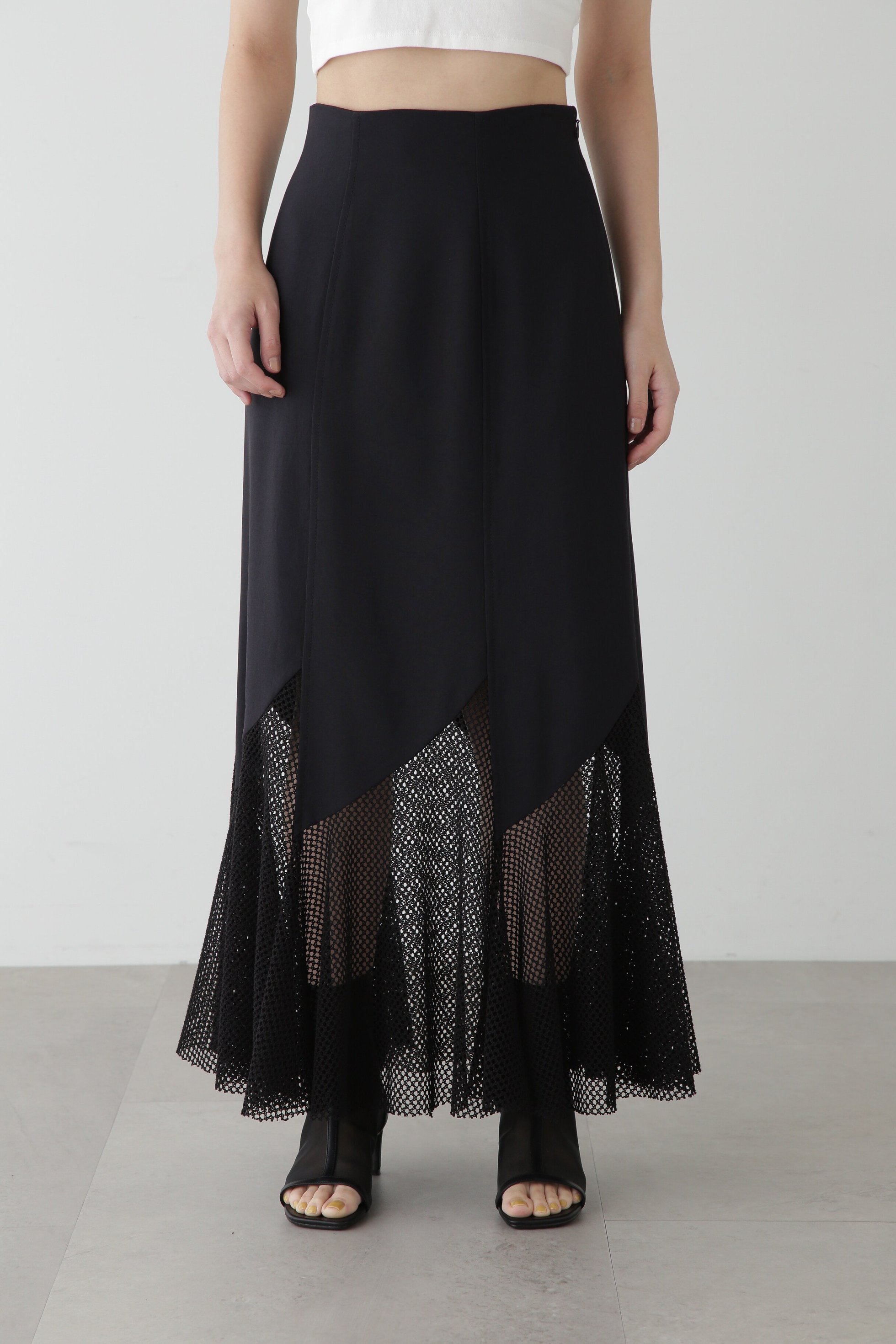 【ジルスチュアート/JILL STUART】のメッシュミックススカート 人気、トレンドファッション・服の通販 founy(ファニー) 　ファッション　Fashion　レディースファッション　WOMEN　スカート　Skirt　オックス　Ox　ストレッチ　Stretch　メッシュ　Mesh　 other-1|ID: prp329100004567218 ipo3291000000032302602