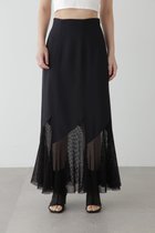 【ジルスチュアート/JILL STUART】のメッシュミックススカート ブラック|ID: prp329100004567218 ipo3291000000032302605