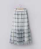 【コーエン/COEN】のチェックプリントチュールティアードスカート OFF WHITE|ID: prp329100004567223 ipo3291000000032302662