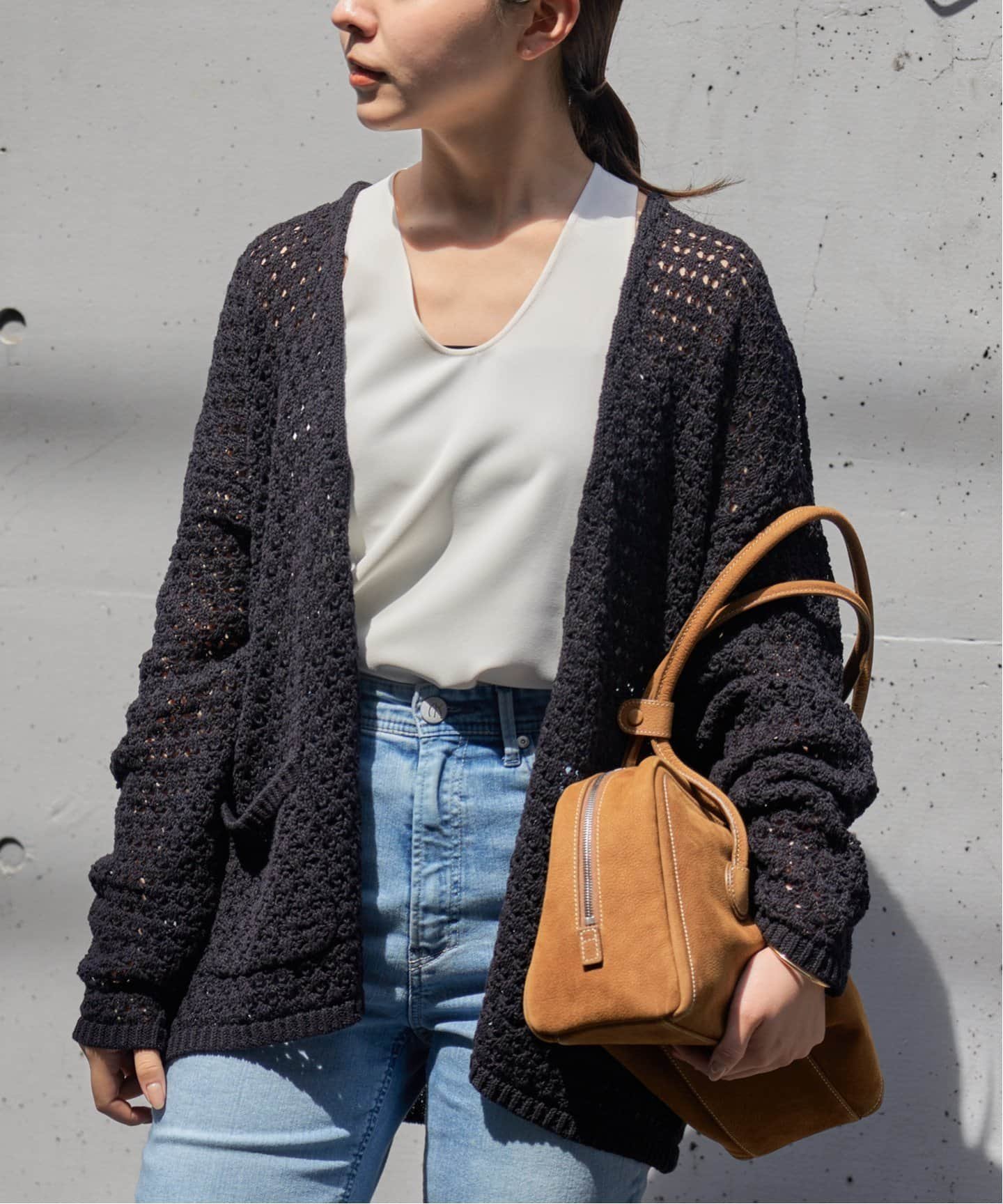 【イエナ/IENA】のガウンカーディガン インテリア・キッズ・メンズ・レディースファッション・服の通販 founy(ファニー) 　ファッション　Fashion　レディースファッション　Ladies' Fashion Online　トップス・カットソー　Tops/Tshirt　カーディガン　Cardigans　2025年　2025　2025春夏・S/S　Ss,Spring/Summer,2025　おすすめ　Recommend　カーディガン　Cardigan　ガウン　Gown　キャミソール　Camisole　タンク　Tank　フロント　Front　ボトム　Bottom　ポケット　Pocket　ブラック|ID: prp329100004567241 ipo3291000000032697759