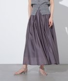 【エヌ ナチュラルビューティーベーシック/N.Natural Beauty basic】のシアーローンタックフレアスカート チャコール1|ID: prp329100004567248 ipo3291000000032303005