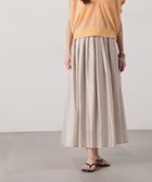 【エヌ ナチュラルビューティーベーシック/N.Natural Beauty basic】のシアーローンタックフレアスカート ライトベージュ|ID: prp329100004567248 ipo3291000000032303007