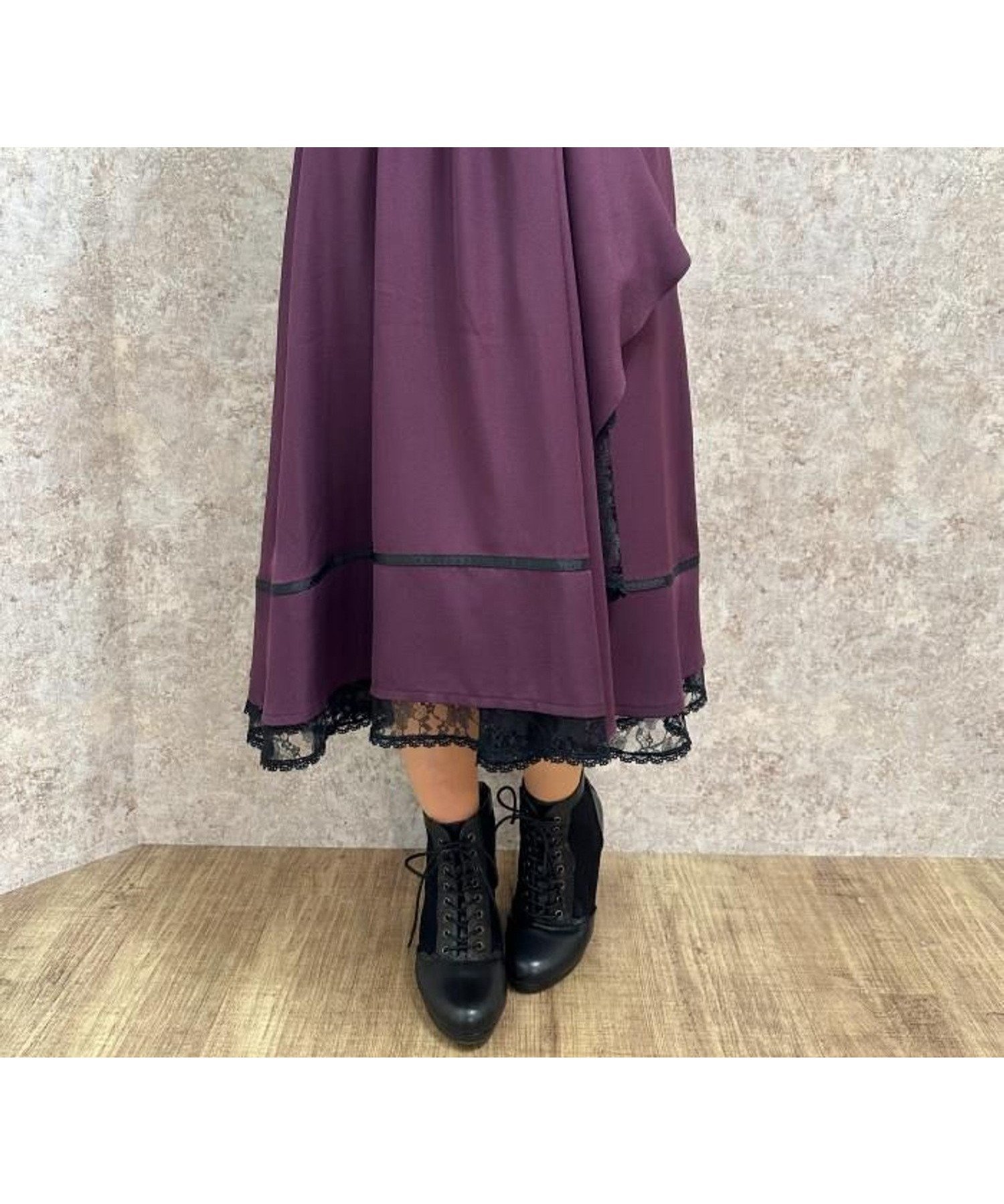 【アクシーズファム/axes femme】のマルチWAYフリルスカート インテリア・キッズ・メンズ・レディースファッション・服の通販 founy(ファニー) 　ファッション　Fashion　レディースファッション　WOMEN　スカート　Skirt　クラシカル　Classical　フリル　Frills　レース　Race　無地　Plain Color　パープル|ID: prp329100004567289 ipo3291000000032303522