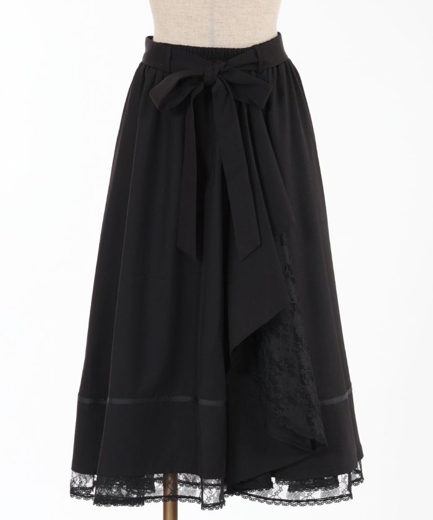 【アクシーズファム/axes femme】のマルチWAYフリルスカート インテリア・キッズ・メンズ・レディースファッション・服の通販 founy(ファニー) 　ファッション　Fashion　レディースファッション　WOMEN　スカート　Skirt　クラシカル　Classical　フリル　Frills　レース　Race　無地　Plain Color　黒|ID: prp329100004567289 ipo3291000000032303525