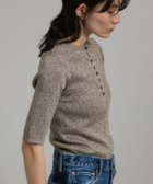 【サロン アダム エ ロペ/SALON adam et rope'】のブライトリブハーフスリーブプルオーバー/ラメニット セットアップ対応 シルバー系(94)|ID: prp329100004567295 ipo3291000000032687826