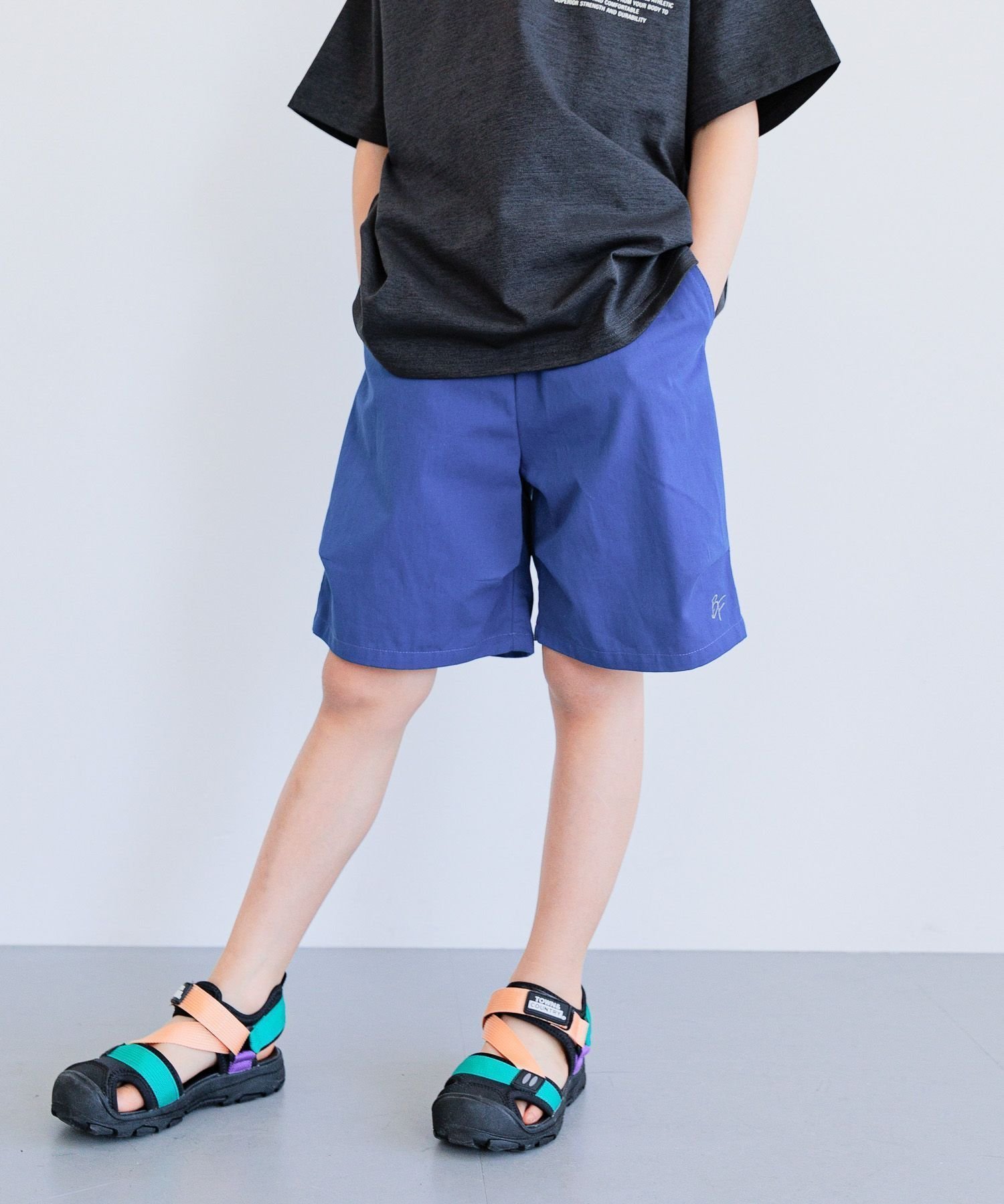 【ベイフロー/BAYFLOW / KIDS】のBFオリジナル刺繍入り シェフショーツ(KIDS) インテリア・キッズ・メンズ・レディースファッション・服の通販 founy(ファニー) 　ファッション　Fashion　キッズファッション　Fashion for Kids　おすすめ　Recommended / Our Picks　ショーツ　Shorts, Short Pants　ショート　Short, Short Length　夏　Summer　ブルー80|ID: prp329100004567301 ipo3291000000032761812
