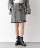 【レプシィム ローリーズファーム/LEPSIM LOWRYS FARM】の膝上デニムスカート ブラックケミカル18|ID: prp329100004567342 ipo3291000000032304152