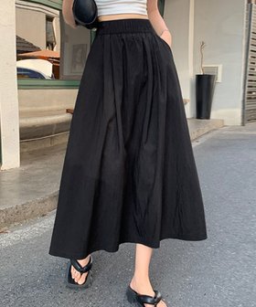 【アミュレット/Amulet】の【Dewlily】タックフレアスカート 人気、トレンドファッション・服の通販 founy(ファニー) ファッション Fashion レディースファッション WOMEN スカート Skirt Aライン/フレアスカート Flared A-Line Skirts クロップド Cropped トレンド Trend ロング Long 無地 Plain Color |ID:prp329100004567346