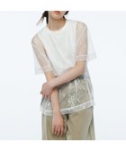 【アダム エ ロペ/ADAM ET ROPE'】のレースTEE 人気、トレンドファッション・服の通販 founy(ファニー) ファッション Fashion レディースファッション Fashion for Women インナー Innerwear 春 Spring カッティング Cutting Detail カットソー Cut and Sewn Top 吸水 Absorbent, Quick-Dry ストレート Straight, Straight Cut デニム Denim, Jeans Material ノースリーブ Sleeveless, No-Sleeve フェミニン Feminine, Girly メッシュ Mesh, Net Fabric レース Lace, Lace Fabric ワイド Wide, Wide Fit S/S・春夏 SS, Spring/Summer, Warm Season おすすめ Recommended / Our Picks 夏 Summer 2025年 2025 2025春夏・S/S Spring/Summer 2025 SS25 thumbnail ホワイト(10)|ID: prp329100004567351 ipo3291000000033176370