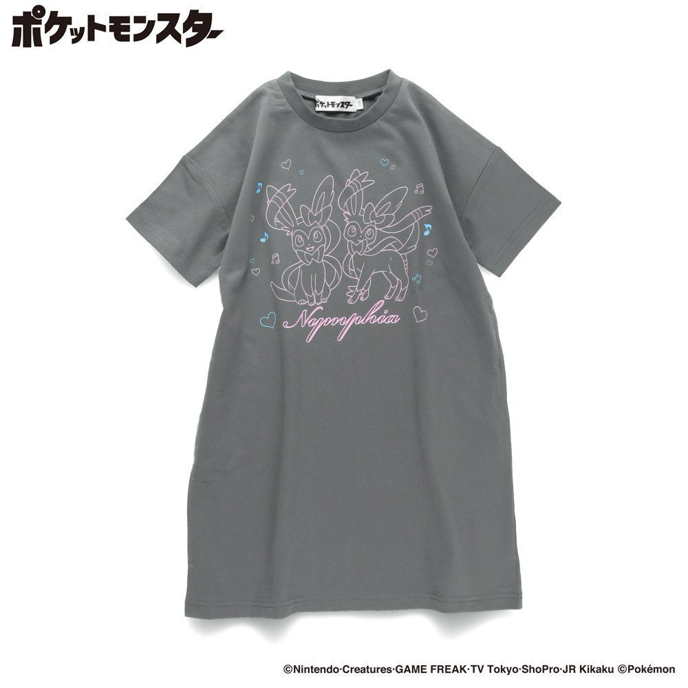 【ブランシェス/branshes / KIDS】の【Pokemon/ポケモン】半袖ワンピース インテリア・キッズ・メンズ・レディースファッション・服の通販 founy(ファニー) 　ファッション　Fashion　キッズファッション　Fashion for Kids　ワンピース　Dresses　ポケット　Pocket, Pocket Detail　半袖　Short Sleeve, Half Sleeve　夏　Summer　78:ニンフィア|ID: prp329100004567368 ipo3291000000032626727