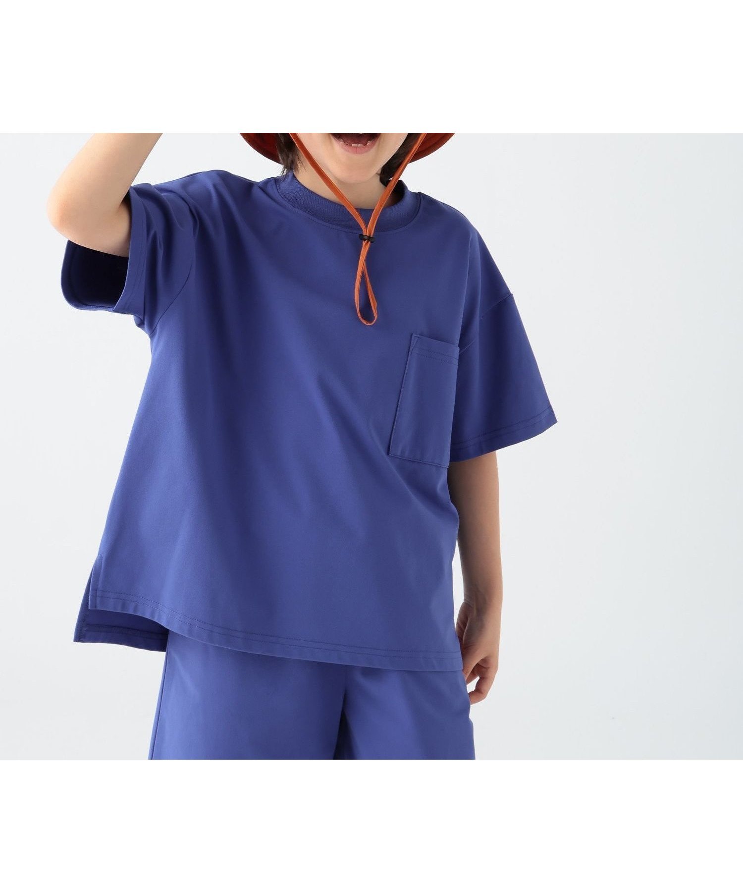 【ベイフロー/BAYFLOW / KIDS】の多機能デイリーウェア 『MULTI B(マルチ・ビー)』Tシャツ(KIDS) インテリア・キッズ・メンズ・レディースファッション・服の通販 founy(ファニー) 　ファッション　Fashion　キッズファッション　Fashion for Kids　カラフル　Colorful Design　クール　Cool, Chic　吸水　Absorbent, Quick-Dry　ショーツ　Shorts, Short Pants　ショート　Short, Short Length　人気　Popular, Best Seller　ベーシック　Basic, Essential　無地　Plain, Solid Color　おすすめ　Recommended / Our Picks　夏　Summer　旅行　Travel　ブルー80|ID: prp329100004567370 ipo3291000000033470493