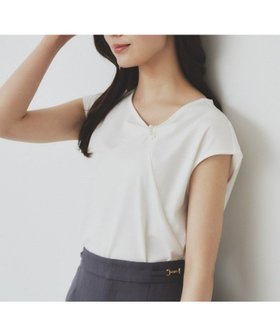【インデックス/INDEX】のアシメリボンフレンチトップス【接触冷感/UVケア/洗濯機洗い可】 人気、トレンドファッション・服の通販 founy(ファニー) ファッション Fashion レディースファッション WOMEN トップス・カットソー Tops/Tshirt アシンメトリー Asymmetry シンプル Simple ジャージ Jersey タイトスカート Tight Skirt デニム Denim パール Pearl リボン Ribbon エレガント 上品 Elegant |ID:prp329100004567399