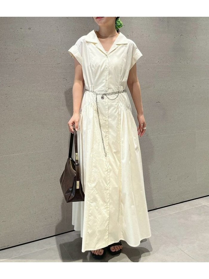 【リリーブラウン/Lily Brown】のシャツワンピース インテリア・キッズ・メンズ・レディースファッション・服の通販 founy(ファニー) https://founy.com/ ファッション Fashion レディースファッション Fashion for Women ワンピース Dresses シャツワンピース / 1枚で着映えコーデ Shirt Dresses インナー Innerwear シャーリング Shirring, Ruched ストライプ Stripe, Striped Pattern バランス Balance, Style Balance 夏 Summer |ID: prp329100004567417 ipo3291000000032604736