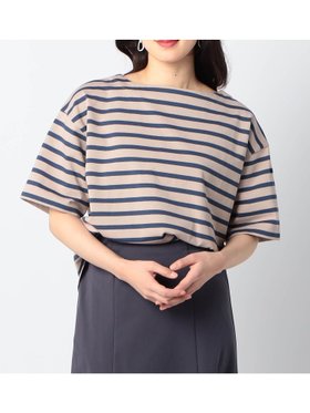 【ニコル/NICOLE】のデラヴェ天竺 ボーダー半袖Tシャツ 人気、トレンドファッション・服の通販 founy(ファニー) ファッション Fashion レディースファッション WOMEN トップス・カットソー Tops/Tshirt シャツ/ブラウス Shirts/Blouses ロング / Tシャツ T-Shirts カットソー Cut And Sew 吸水 Water Absorption 人気 Popularity バランス Balance ボーダー Border 半袖 Short Sleeve 日本製 Made In Japan |ID:prp329100004567473