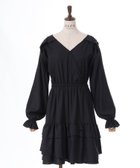 【アクシーズファム/axes femme】のイレヘムフリルチュニック 人気、トレンドファッション・服の通販 founy(ファニー) ファッション Fashion レディースファッション WOMEN トップス・カットソー Tops/Tshirt おすすめ Recommend アシンメトリー Asymmetry インナー Inner ガーリー Girly ショート Short チュニック Tunic ビジュー Bijou フィット Fit フリル Frills ボトム Bottom リボン Ribbon thumbnail 黒|ID: prp329100004567495 ipo3291000000032305862