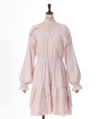 【アクシーズファム/axes femme】のイレヘムフリルチュニック 人気、トレンドファッション・服の通販 founy(ファニー) ファッション Fashion レディースファッション WOMEN トップス・カットソー Tops/Tshirt おすすめ Recommend アシンメトリー Asymmetry インナー Inner ガーリー Girly ショート Short チュニック Tunic ビジュー Bijou フィット Fit フリル Frills ボトム Bottom リボン Ribbon thumbnail ピンク|ID: prp329100004567495 ipo3291000000032305864