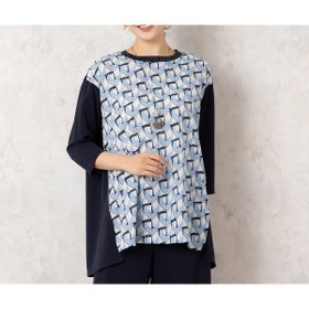 【ミゼール/MISSEL】の【洗える・日本製】幾何柄チュニック 人気、トレンドファッション・服の通販 founy(ファニー) ファッション Fashion レディースファッション Fashion for Women トップス・カットソー Cut & Sew Tops エレガント 上品 Elegant 洗える Machine Washable カットソー Cut and Sewn Top スリム Slim, Slim Fit チュニック Tunic, Long Top プリント Print, Printed Pattern モダン Modern, Contemporary 無地 Plain, Solid Color リラックス Relax, Relaxed Fit ロング Long, Long-Length ワイド Wide, Wide Fit 日本製 Made In Japan |ID:prp329100004567529