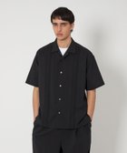 【ビューティ&ユース ユナイテッドアローズ/BEAUTY&YOUTH / UNITED ARROWS / MEN】のRENU TROシリーズ ピンタック オープンカラー シャツ -セットアップ対応- BLACK|ID: prp329100004567535 ipo3291000000032713208