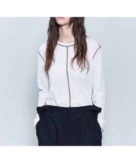【ビューティ&ユース ユナイテッドアローズ/BEAUTY&YOUTH / UNITED ARROWS】の6(ROKU) コットン ナイロン カラーロック ロングスリーブTシャツ 人気、トレンドファッション・服の通販 founy(ファニー) ファッション Fashion レディースファッション Fashion for Women トップス・カットソー Cut & Sew Tops シャツ・ブラウス・オフィスカジュアル Elegant Blouses & Button-Ups ロングTシャツ・Tシャツ Longline T-Shirts & Tees インナー Innerwear スリーブ Sleeve, Long Sleeve / Short Sleeve フロント Front, Front Design ロング Long, Long-Length エレガント 上品 Elegant |ID:prp329100004567540