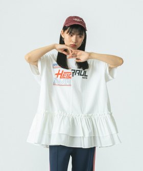 【ローズバッド/ROSE BUD】のREMAKE RUFFLE TOPS 人気、トレンドファッション・服の通販 founy(ファニー) ファッション Fashion レディースファッション WOMEN トップス・カットソー Tops/Tshirt ラッフル トップス Ruffle Tops カットソー Cut And Sew スポーツ Sports チュニック Tunic フリル Frills プリント Print リメイク Remake 再入荷 Restock/Back In Stock/Re Arrival おすすめ Recommend |ID:prp329100004567575