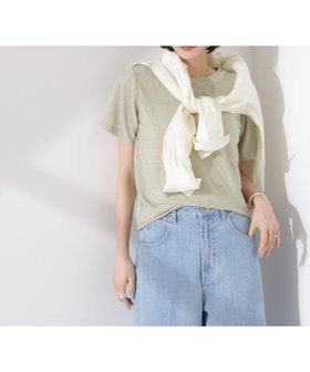 【ナノ ユニバース/nano universe】のラメカットクルーネックTシャツ 人気、トレンドファッション・服の通販 founy(ファニー) ファッション Fashion レディースファッション Fashion for Women トップス・カットソー Cut & Sew Tops シャツ・ブラウス・オフィスカジュアル Elegant Blouses & Button-Ups ロングTシャツ・Tシャツ Longline T-Shirts & Tees インナー Innerwear ウォッシャブル Machine Washable 春 Spring サロペット Overalls, Salopette シルバー Silver, Metallic Silver シンプル Simple, Minimal ジャケット Jacket, Outerwear フィット Fit, Slim Fit ボトム Bottoms, Lower Wear 2025年 2025 2025春夏・S/S Spring/Summer 2025 SS25 |ID:prp329100004567583