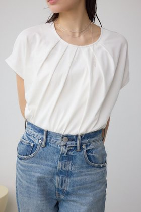 【アズール バイ マウジー/AZUL by moussy】のフロントタックカットトップス 人気、トレンドファッション・服の通販 founy(ファニー) ファッション Fashion レディースファッション WOMEN トップス・カットソー Tops/Tshirt デニム Denim フロント Front エレガント 上品 Elegant |ID:prp329100004567601