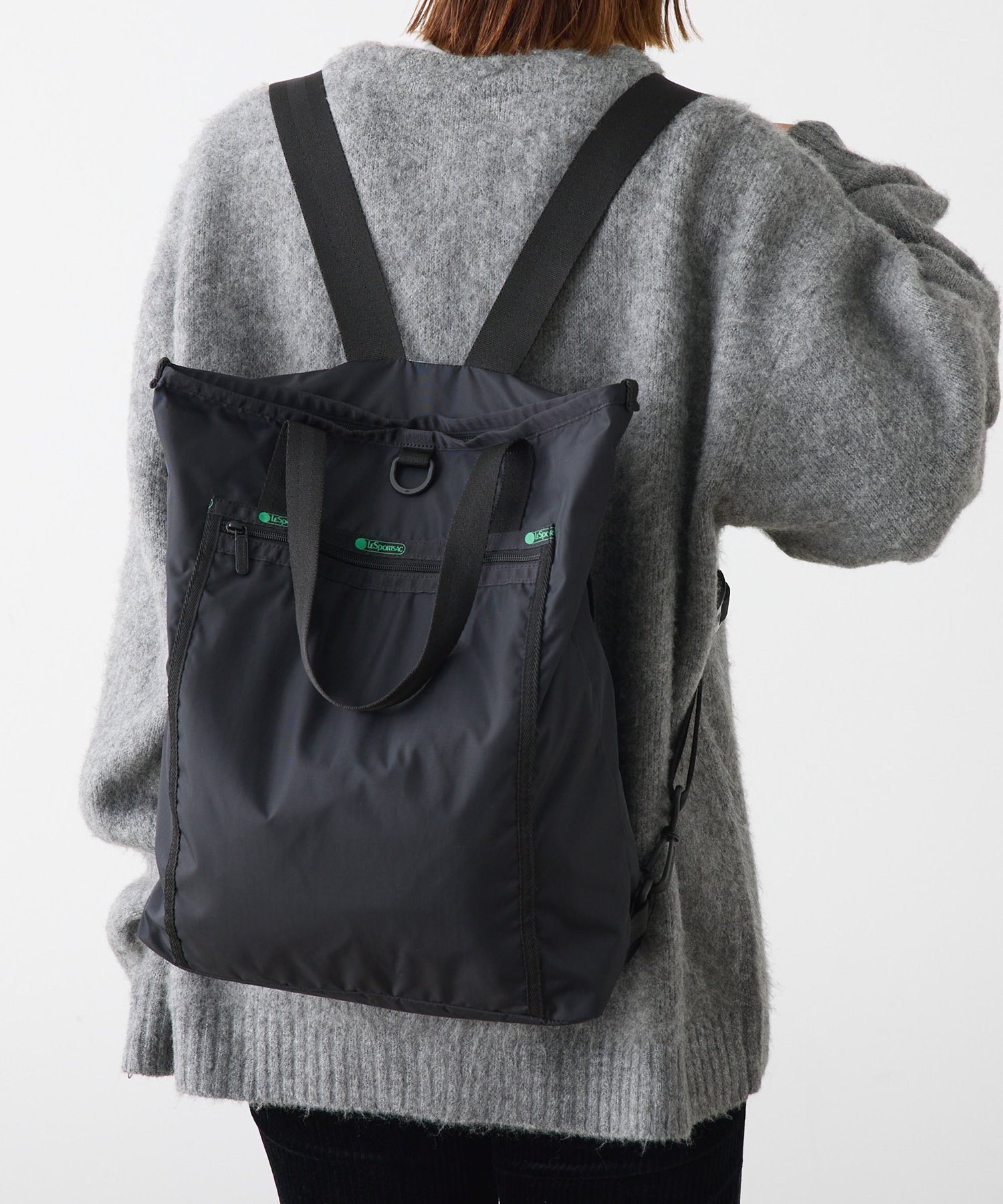 【チャオパニックティピー/CIAOPANIC TYPY】の【LeSportsac】FC別注 EVERYDAY TH BACKPACK インテリア・キッズ・メンズ・レディースファッション・服の通販 founy(ファニー) 　ファッション　Fashion　レディースファッション　Fashion for Women　スポーツウェア　Functional & Stylish Sportswear　おすすめ　Recommended / Our Picks　クッション　Cushion, Throw Pillow　トートバッグ　Tote Bag, Large Shoulder Bag　ポケット　Pocket, Pocket Detail　リュック　Backpack, Rucksack　別注　Limited Edition, Custom Order　ビジネス 仕事 通勤　Business / Work / Commuting　ブラック|ID: prp329100004567618 ipo3291000000033605874