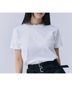 【エイミーイストワール/eimy istoire】のパールロゴTシャツ 人気、トレンドファッション・服の通販 founy(ファニー) ファッション Fashion レディースファッション WOMEN トップス・カットソー Tops/Tshirt シャツ/ブラウス Shirts/Blouses ロング / Tシャツ T-Shirts インナー Inner エレガント 上品 Elegant コンパクト Compact シンプル Simple ジャケット Jacket ストレッチ Stretch デニム Denim パール Pearl フィット Fit フロント Front ベーシック Basic ボトム Bottom 半袖 Short Sleeve おすすめ Recommend |ID:prp329100004567636