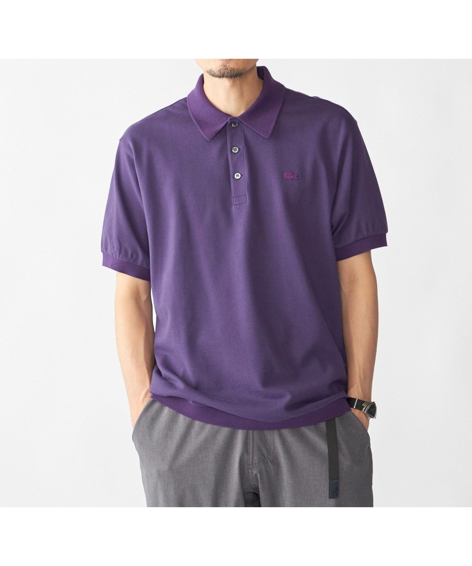 【シップス/SHIPS / MEN】の【SHIPS別注】LACOSTE クラシック ポロシャツ インテリア・キッズ・メンズ・レディースファッション・服の通販 founy(ファニー) 　ファッション　Fashion　メンズファッション　Fashion for Men　クラシック　Classic, Timeless Style　フランス　France, French　フレンチ　French, French Style　ポロシャツ　Polo Shirt, Collared Tee　エレガント 上品　Elegant　人気　Popular, Best Seller　別注　Limited Edition, Custom Order　定番　Standard, Basic Item　パープル|ID: prp329100004567666 ipo3291000000032754450