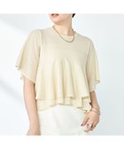 【ノーリーズ/NOLLEY'S】のシアーティアードプルオーバーニット 人気、トレンドファッション・服の通販 founy(ファニー) ファッション Fashion レディースファッション Ladies' Fashion Online トップス・カットソー Tops/Tshirt ニット Knit Tops プルオーバー Pullover 2025年 2025 2025春夏・S/S Ss,Spring/Summer,2025 おすすめ Recommend サマー Summer ショート Short バランス Balance フリル Frills フレア Flare ボトム Bottom ワイド Wide thumbnail ベージュ|ID: prp329100004567678 ipo3291000000032701695