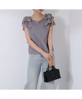 【プロポーション ボディドレッシング/PROPORTION BODY DRESSING】のショルダーリボンブラウス 人気、トレンドファッション・服の通販 founy(ファニー) ファッション Fashion レディースファッション Fashion for Women トップス・カットソー Cut & Sew Tops シャツ・ブラウス・オフィスカジュアル Elegant Blouses & Button-Ups ショルダー Shoulder, Shoulder Strap デニム Denim, Jeans Material フェミニン Feminine, Girly リボン Ribbon, Bow |ID:prp329100004567684