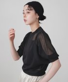 【リアン/Lian】のシアーボリュームスリーブサマーニット 人気、トレンドファッション・服の通販 founy(ファニー) ファッション Fashion レディースファッション WOMEN トップス・カットソー Tops/Tshirt ニット Knit Tops ボリュームスリーブ / フリル袖 Volume Sleeve シアー Sheer トレンド Trend thumbnail ブラック|ID: prp329100004567836 ipo3291000000032374233
