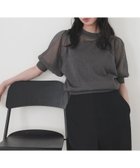 【リアン/Lian】のシアーボリュームスリーブサマーニット 人気、トレンドファッション・服の通販 founy(ファニー) ファッション Fashion レディースファッション WOMEN トップス・カットソー Tops/Tshirt ニット Knit Tops ボリュームスリーブ / フリル袖 Volume Sleeve シアー Sheer トレンド Trend thumbnail チャコールグレー|ID: prp329100004567836 ipo3291000000032374235