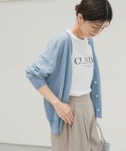 【アーバンリサーチ ドアーズ/URBAN RESEARCH DOORS】の『UR TECH ひやサラクール』リネン混Vネックショートカーディガン BLUE|ID: prp329100004567840 ipo3291000000032310303