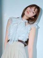 【リリーブラウン/Lily Brown】のL.B CANDY STOCK ボウタイビジューブラウス WHT[001]|ID: prp329100004567846 ipo3291000000032687607