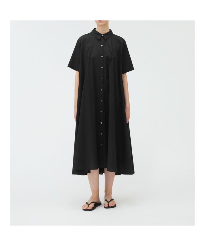 【マーコート/MARcourt】のmizuiro ind ハーフスリーブフレアシャツワンピース インテリア・キッズ・メンズ・レディースファッション・服の通販 founy(ファニー) https://founy.com/ ファッション Fashion レディースファッション Fashion for Women ワンピース Dresses シャツワンピース / 1枚で着映えコーデ Shirt Dresses フレア Flare, Flared ボトム Bottoms, Lower Wear ポケット Pocket, Pocket Detail レギュラー Regular, Standard Fit エレガント 上品 Elegant 無地 Plain, Solid Color |ID: prp329100004567857 ipo3291000000032750455