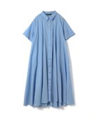 【マーコート/MARcourt】のmizuiro ind ハーフスリーブフレアシャツワンピース ライトブルーA|ID: prp329100004567857 ipo3291000000032750463
