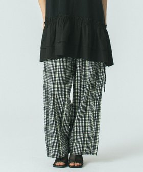 【ローズバッド/ROSE BUD】のCHECK SUCKER EASY PANTS 人気、トレンドファッション・服の通販 founy(ファニー) ファッション Fashion レディースファッション WOMEN パンツ Pants インド India オレンジ Orange サッカー Soccer シンプル Simple ストレート Straight チェック Check リラックス Relax 再入荷 Restock/Back In Stock/Re Arrival おすすめ Recommend 夏 Summer |ID:prp329100004567878