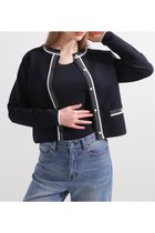 【ピンキーアンドダイアン/Pinky&Dianne】のボーダーカーディガン 人気、トレンドファッション・服の通販 founy(ファニー) ファッション Fashion レディースファッション Fashion for Women トップス・カットソー Cut & Sew Tops カーディガン・羽織り Layered Style Cardigans カーディガン Cardigan, Knitwear スタンダード Standard, Basic ストレッチ Stretch, Stretchy Fabric パール Pearl, Pearl Accent ボーダー Border, Stripe thumbnail ネイビー|ID: prp329100004567905 ipo3291000000032750918