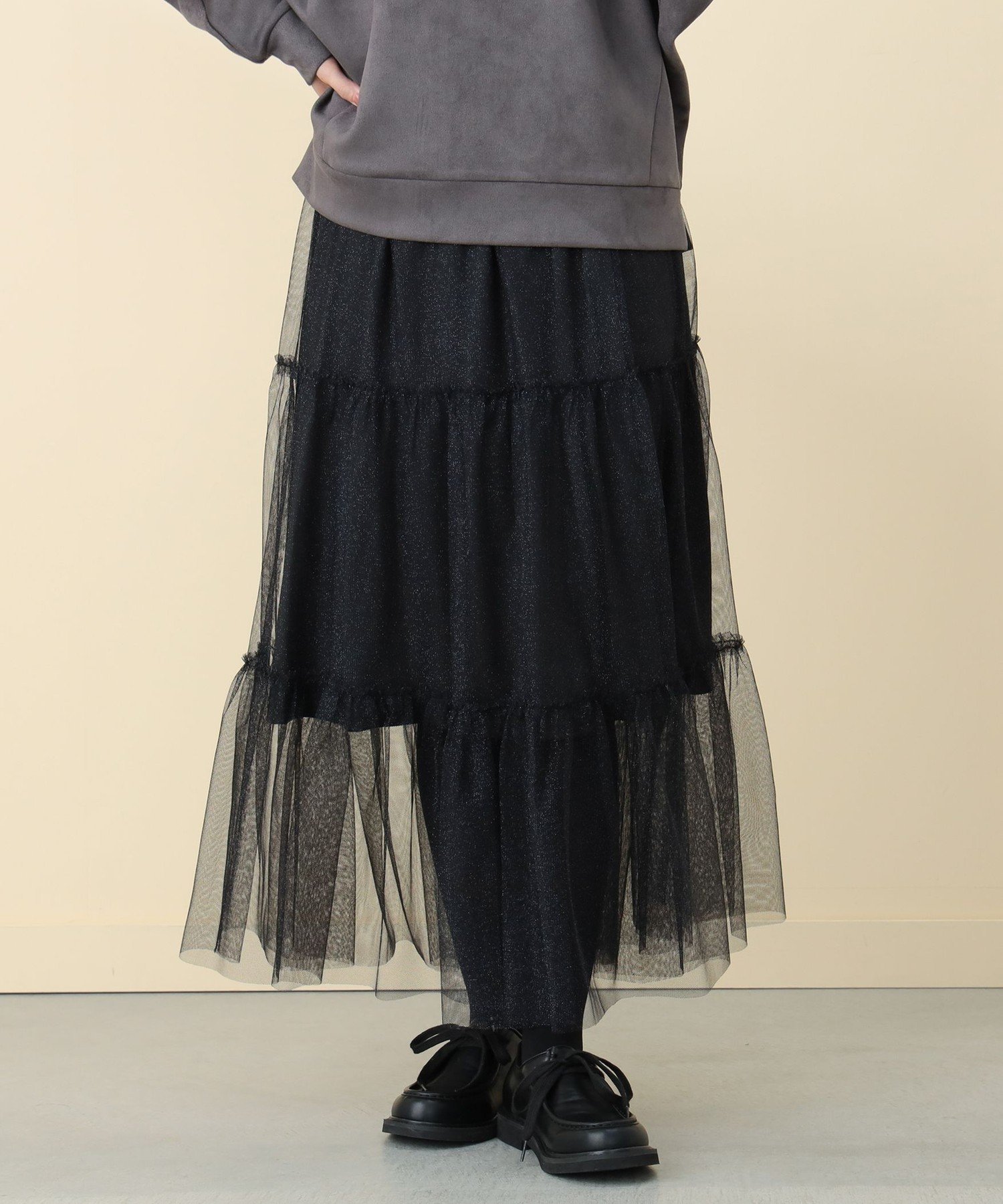 【その他のブランド/Other】のラメチュール ティアード スカート 人気、トレンドファッション・服の通販 founy(ファニー) 　ファッション　Fashion　レディースファッション　Fashion for Women　スカート　Skirts　ティアードスカート　Tiered Skirts　ショート　Short, Short Length　シンプル　Simple, Minimal　チュール　Tulip, Tulip Motif　ティアード　Tiered, Tiered Style　ティアードスカート　Tiered Skirt, Flounced Skirt　デニム　Denim, Jeans Material　フェミニン　Feminine, Girly　ペチコート　Petticoat, Underskirt　ロング　Long, Long-Length　おすすめ　Recommended / Our Picks　 other-1|ID: prp329100004567923 ipo3291000000033041306